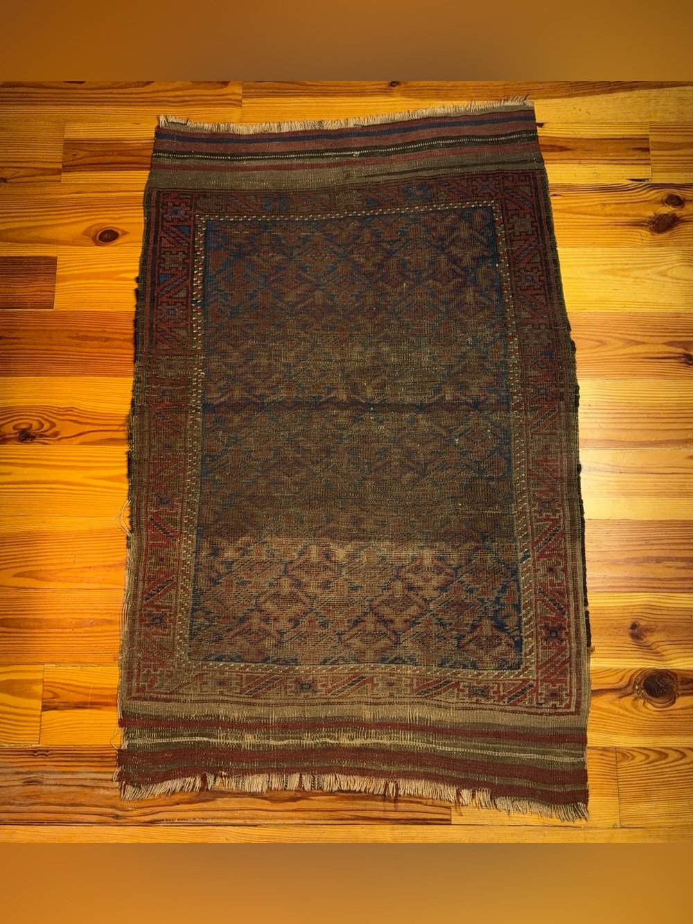 Antique Hand Knotted Persian Baluch Rug (2.5’ x 4.5’)